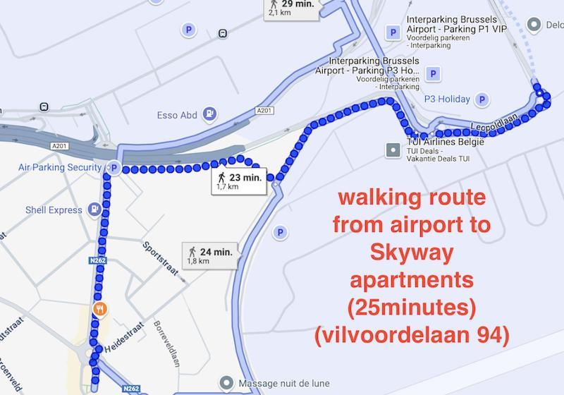 Skyway Airport Apartments Завентем Номер фото
